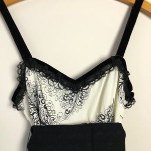 Anthropologie black & white Victorian style dress